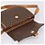 Céline Borsa a tracolla CELINE Macadam Canvas PVC Leather Brown Gold Auth ep16065 Marrone D'oro - vista 18