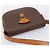 Céline Borsa a tracolla CELINE Macadam Canvas PVC Leather Brown Gold Auth ep16065 Marrone D'oro - vista 6