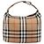 Sac à main Burberrys Nova Check Canvas Beige Gold Auth ep16229 Doré - vue 2