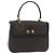 Céline Sac à main CELINE Macadam Canvas PVC Noir Doré Auth mr2952A