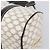 Céline CELINE Macadam Canvas Boston Bag PVC Leather White Gold Auth 206111V Weiß Golden - Ansicht 15