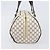 Céline CELINE Macadam Canvas Boston Bag PVC Leather White Gold Auth 206111V Weiß Golden - Ansicht 3