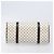 Céline CELINE Macadam Canvas Boston Bag PVC Leather White Gold Auth 206111V Weiß Golden - Ansicht 5