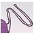 Sac à épaule CHANEL Matelasse à chaîne en agneau violet argenté CC Auth 206022M - vue 8