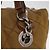 PRADA Chain Tote Bag Nylon Brown Silver Auth 206291 Braun Silber - Ansicht 3