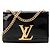 LOUIS VUITTON - Borsa a tracolla Louise Louis Vuitton in pelle verniciata nera Nero