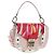 MCM Vicetos Tracy Schultertasche PVC Leder Rosa Silber Auth 205914V Pink