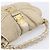 Borsa a mano Miu Miu Matelassé Canvas Beige Gold Tone Auth bs37124 - vista 6