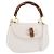 Borsa a mano GUCCI Bamboo in pelle 2way White Gold 000 2029 0633 Auth bs37338A Bianco D'oro