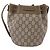 Borsa a tracolla GUCCI GG Plus Supreme PVC Beige Gold Auth ka6356 D'oro - vista 3