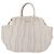 Bolso de mano PRADA de cuero 2way White Gold Auth 206042V Blanco Dorado - vista 13