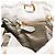 Bolso de mano PRADA de cuero 2way White Gold Auth 206042V Blanco Dorado - vista 26
