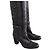 Bottes en cuir noir Barbara Bui - vue 3