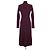 Vestido Eric Bompard de cashmere burdeos - vista 4