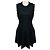Vestido de cóctel Simone Rocha sin mangas acampanado de tweed bouclé negro