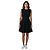 Vestido de cóctel Simone Rocha sin mangas acampanado de tweed bouclé negro - vista 6