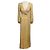 Autre Marque Abito da Sera Mac Duggal Champagne Metallic Sequined / Abito Formale Metallico