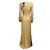 Autre Marque Abito da Sera Mac Duggal Champagne Metallic Sequined / Abito Formale Metallico - vista 3