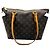 mala Tote Louis Vuitton Brown Monogram Canvas com Alça Dupla Superior Marrom