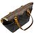 mala Tote Louis Vuitton Brown Monogram Canvas com Alça Dupla Superior Marrom - vista 5