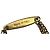 Salvatore Ferragamo Collana con pendente scultoreo Ferragamo in alluminio dorato e ottone D'oro - vista 5