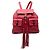 Bamboo Zaino Gucci Large in pelle di vitello rosso con nappina in bambù e coulisse
