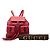 Bamboo Zaino Gucci Large in pelle di vitello rosso con nappina in bambù e coulisse - vista 7
