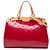 Borsa Satchel Louis Vuitton Monogram Vernis Brea MM Rossa Rosso