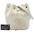 Borsa a secchiello con coulisse Chanel Deauville Small in tweed bianco - vista 7