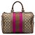 Borsa Boston Satchel Gucci Medium GG Canvas Web Joy Beige