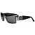 Chanel, gafas de sol sin montura con logo CC de cristal, negro