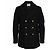 Givenchy, virgin wool peacoat in black