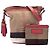 Borsa a secchiello Burberry Ashby con nappe in tela Mini Mega Check marrone - vista 7