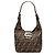 Fendi Zucca Canvas Schultertasche braun