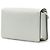 Mini borsa a tracolla Prada in pelle spazzolata bianca con catena Bianco - vista 2