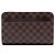 Borsa Pochette Clutch Louis Vuitton Damier Ebene Saint Louis Marrone
