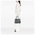 Sac à main double Prada Medium Saffiano Cuir Gris - vue 6