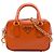 Bolsa Satchel Prada Mini Saffiano Lux Orange Laranja