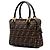 Borsa Satchel Fendi Zucca Canvas marrone - vista 2