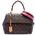 Borsa Satchel Louis Vuitton Monogram Cluny BB Marrone
