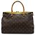 Borsa Satchel Louis Vuitton Monogram Pallas MM Marrone