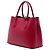 Bolso Satchel Doble Prada Medium de Cuero Saffiano Rojo Roja - vista 2