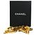 Collana con pendente doppio cuore placcato oro Chanel CC dorata D'oro - vista 5