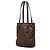 Bucket Borsa Secchiello Louis Vuitton Damier Ebene Marais Marrone - vista 2