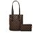Bucket Borsa Secchiello Louis Vuitton Damier Ebene Marais Marrone - vista 7