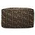 Borsa a tracolla a doppio lembo Fendi Zucca Canvas marrone - vista 3