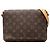 Sac à épaule Louis Vuitton Monogram Musette Tango marron à courte bandoulière