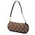 Borsa a mano Louis Vuitton Damier Ebene Papillon Pochette Marrone - vista 2