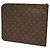Borsa a pochette Louis Vuitton Monogram Poche Documents Portfolio 30 Marrone - vista 2