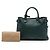 Borsa Satchel Banner Burberry Medium in pelle e House Check verde - vista 7